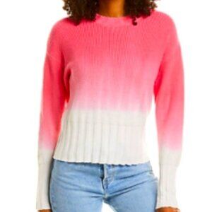 SCOTT & SCOTT LONDON Pink White Ombré Sweater Large